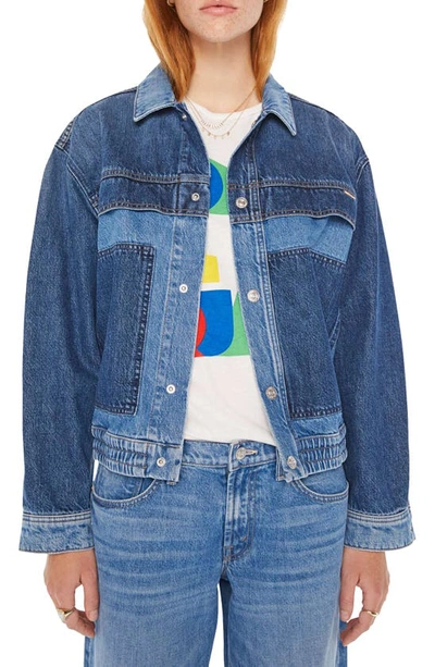 Shop Mother The New Kid On The Block Denim Jacket In Love Triangle