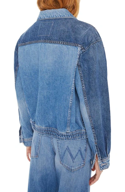 Shop Mother The New Kid On The Block Denim Jacket In Love Triangle