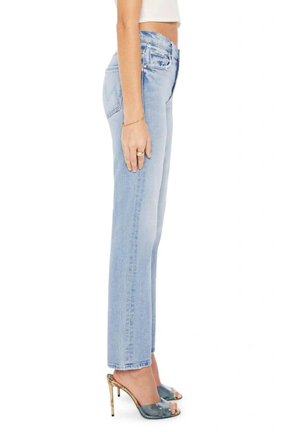 Shop Mother The Smarty Pants Skimp High Waist Straight Leg Jeans In Dont Be A Square