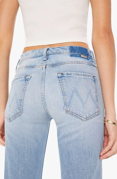 Shop Mother The Smarty Pants Skimp High Waist Straight Leg Jeans In Dont Be A Square