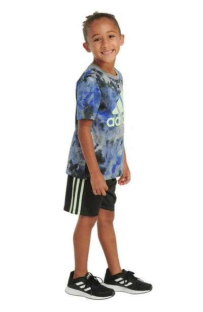 Shop Adidas Originals Kids' Graphic T-shirt & Shorts Set In Grey