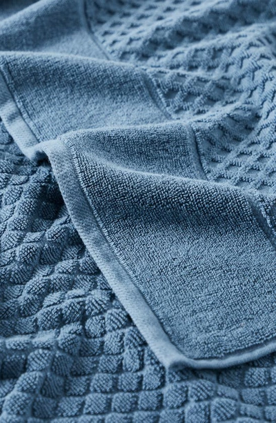 Shop Woven & Weft Diamond Texture Towel 6-piece Set In Blue