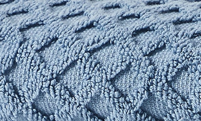 Shop Woven & Weft Diamond Texture Towel 6-piece Set In Blue