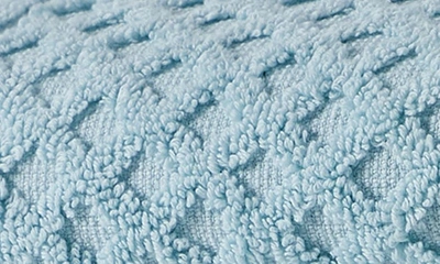 Shop Woven & Weft Diamond Texture Towel 6-piece Set In Pastel Blue