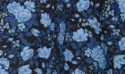 Shop Jeff The Newkirk Floral Short Sleeve Button-up Shirt In Blue