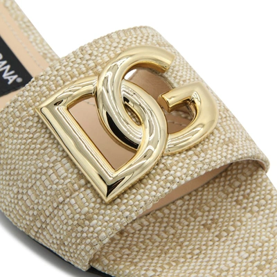 Shop Dolce & Gabbana Sandals In Sabbia 3