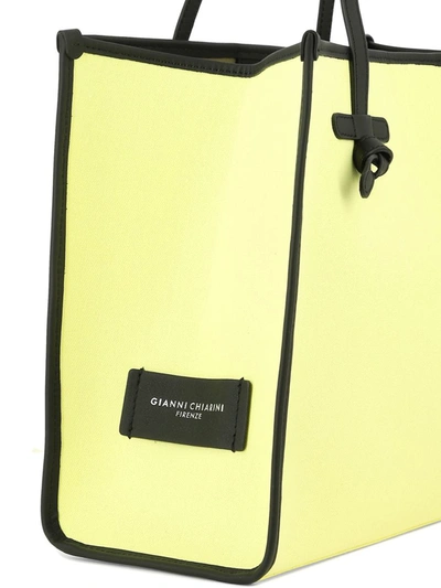 Shop Gianni Chiarini "marcella" Shoulder Bag In Yellow