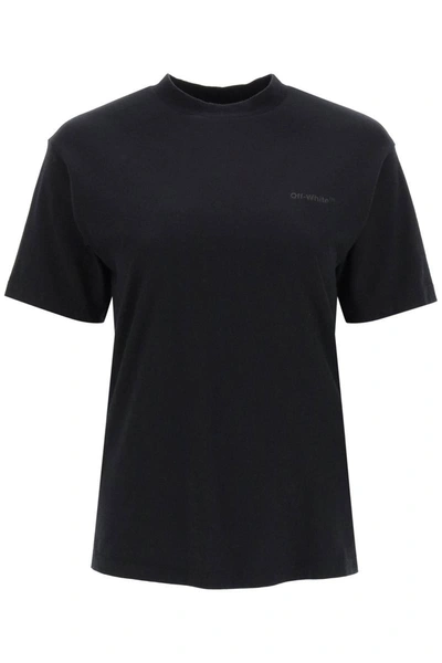 Shop Off-white 'diag' Print T-shirt In Black