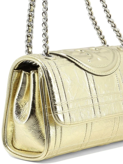Shop Tory Burch "fleming Soft" Shoulder Bag In Gold
