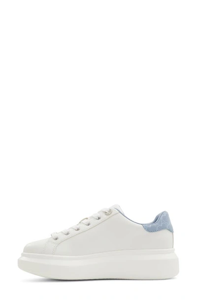 Shop Aldo Digilove Platform Sneaker In Medium Blue