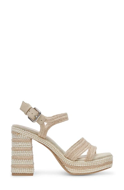 Dolce Vita Anira Pearl Platform Heel In Ivory In Ivory Pearls