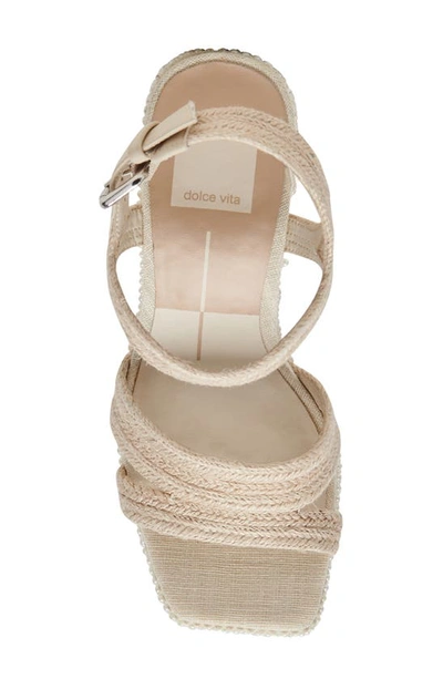 Shop Dolce Vita Anira Platform Sandal In Ivory Pearls