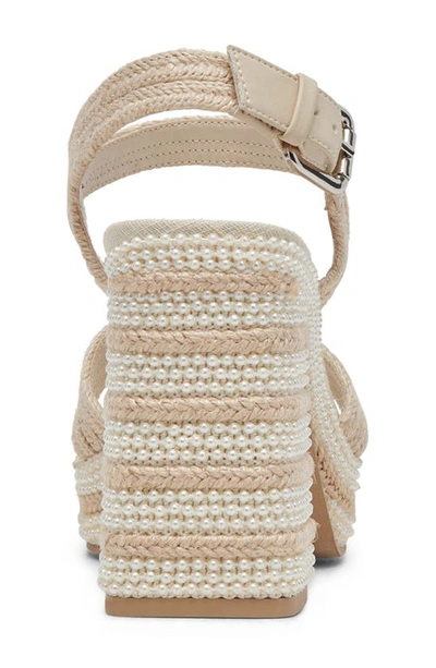 Dolce Vita Anira Pearl Platform Heel In Ivory In Ivory Pearls