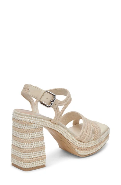 Shop Dolce Vita Anira Platform Sandal In Ivory Pearls