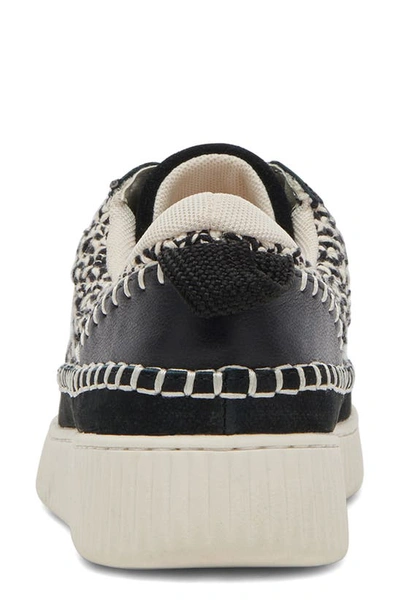 Shop Dolce Vita Nicona Sneaker In Ivory/ Black Knit