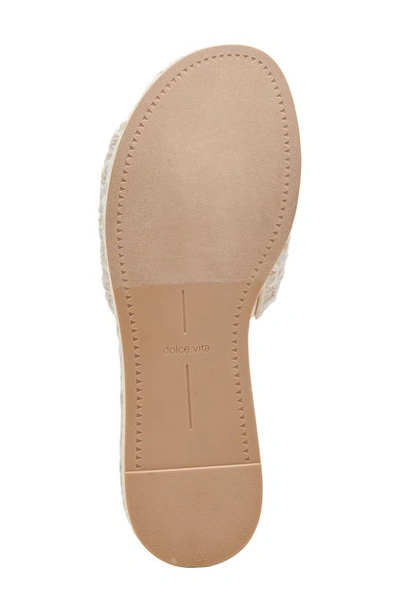 Shop Dolce Vita Pazli Platform Slide Sandal In Ivory Multi Raffia
