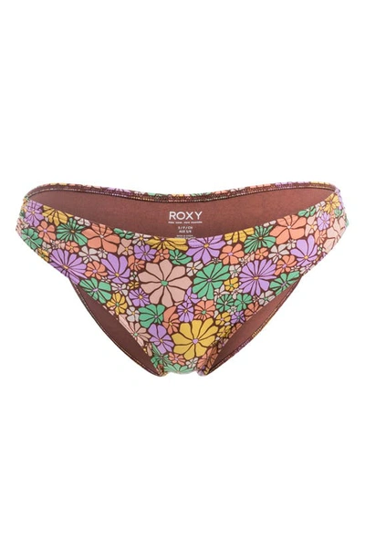 Shop Roxy All About Sol Hipster Bikini Bottoms In Root Beer