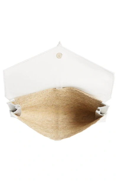 Shop Altuzarra Watermill Palm Envelope Clutch In Natural/ White