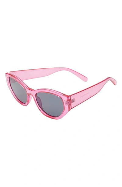 Shop Bp. Angular Oval Sunglasses In Pink