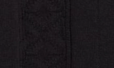 Shop Brunello Cucinelli Geometric Jacquard Short Sleeve Cotton Knit Shirt In Cnh72 Black