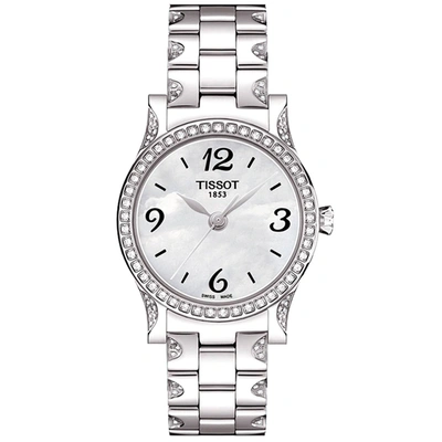 Shop Tissot Women's Stylis-t 28mm Quartz Watch In Silver