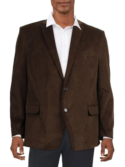 Shop Lauren Ralph Lauren Ledger Mens Corduroy Classic Fit Two-button Blazer In Brown