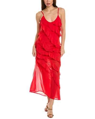 Shop Avantlook Maxi Dress In Red