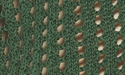 Shop Alexia Admor Josi Crochet Button-up Top In Green