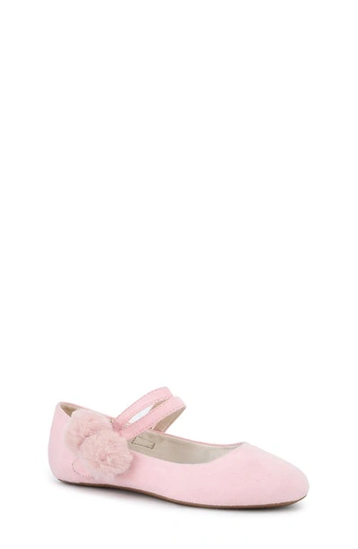 Shop Yosi Samra Kids' Miss Sandie Ballet Flat In Carnation Pink