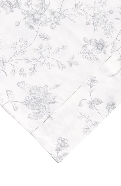 Shop Melange Home Bouquet 400 Thread Count Cotton Sheet Set In Grey