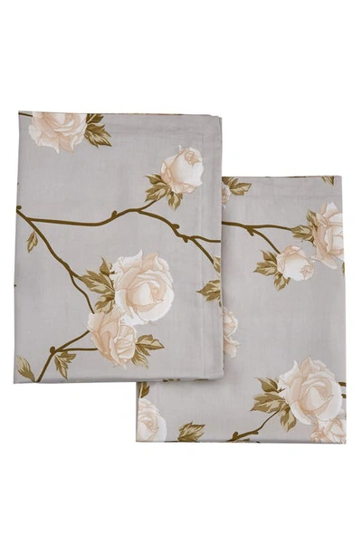 Melange Rose 400 Thread Count Cotton Duvet Set In Ivory