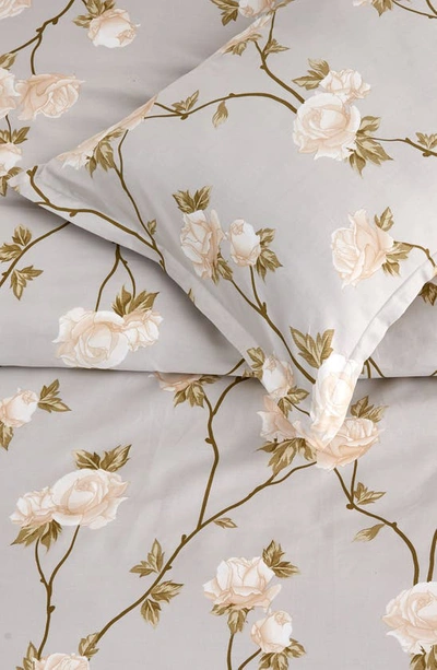 Melange Rose 400 Thread Count Cotton Duvet Set In Ivory