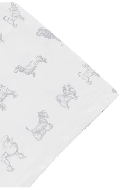 Shop Melange Home Dog 400 Thread Count Cotton Duvet Set In Grey
