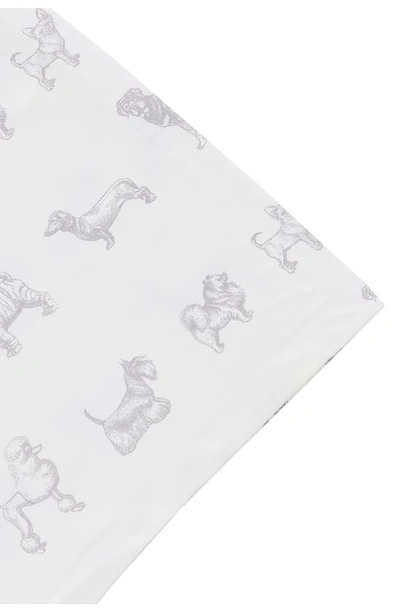 Melange Dog 400 Thread Count Cotton Duvet Set In Grey