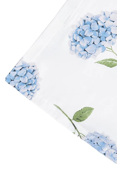 Shop Melange Home Hydrangea 400 Thread Count Cotton Duvet Set In Blue