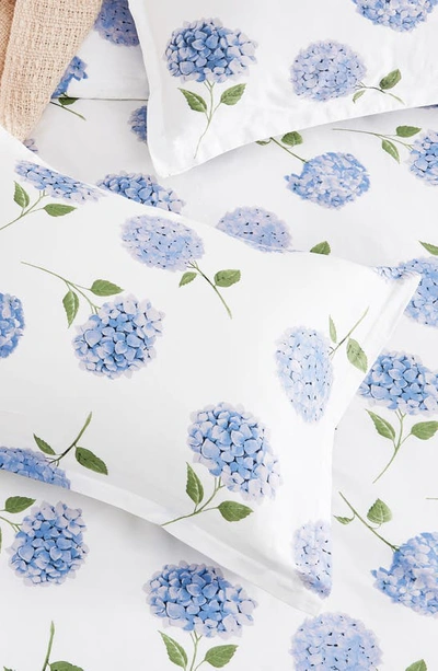 Shop Melange Home Hydrangea 400 Thread Count Cotton Duvet Set In Blue