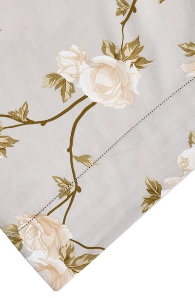 Shop Melange Home Rose 400 Thread Count Cotton Sheet Set In Ivory
