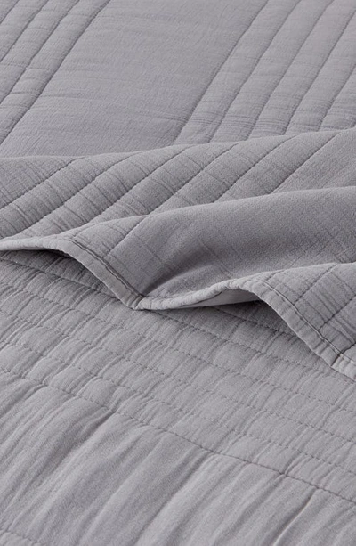 Melange Home Stone Washed Quilt & Sham Set In Light Grey