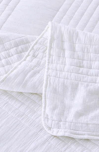 Melange Home Stone Washed Quilt & Sham Set In White