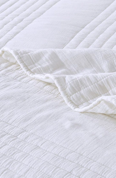 Melange Home Stone Washed Quilt & Sham Set In White