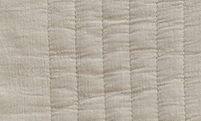 Melange Home Stone Washed Quilt & Sham Set In Light Khaki