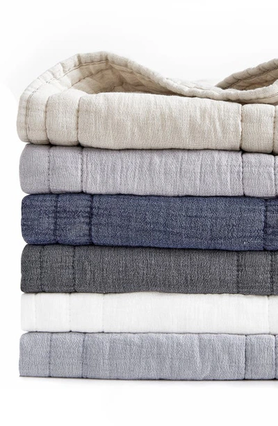 Melange Home Stone Washed Quilt & Sham Set In White