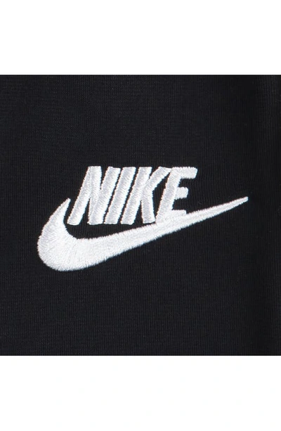 Nike Kids' Swoosh Tricot Track Jacket & Joggers Set In Black/ White