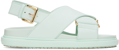 Shop Marni Blue Fussbett Sandals In 00b18 Mineral Ice