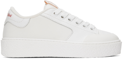 Shop See By Chloé White Hella Sneakers In 110 Beige