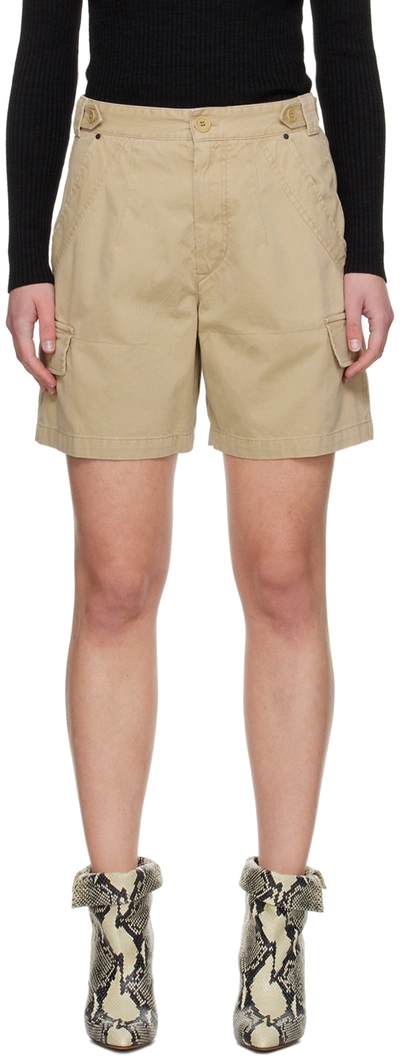 Isabel Marant Lisette Shorts In 90be Beige