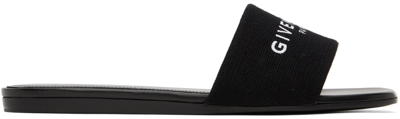 Shop Givenchy Black 4g Flat Sandals In 001-black