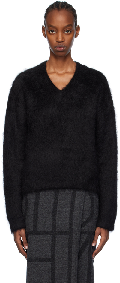 Shop Totême Black Petite Sweater In 001 Black