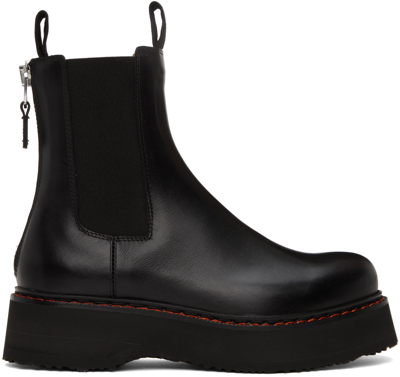 Shop R13 Black Single Stack Chelsea Boots