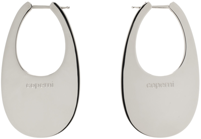 Shop Coperni Silver Large Swipe Earrings